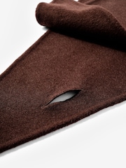 Mint Velvet Brown Triangle Wool Neck Scarf - Image 4 of 5