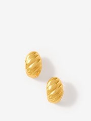 Mint Velvet Gold Plated Twist Earrings - Image 1 of 3
