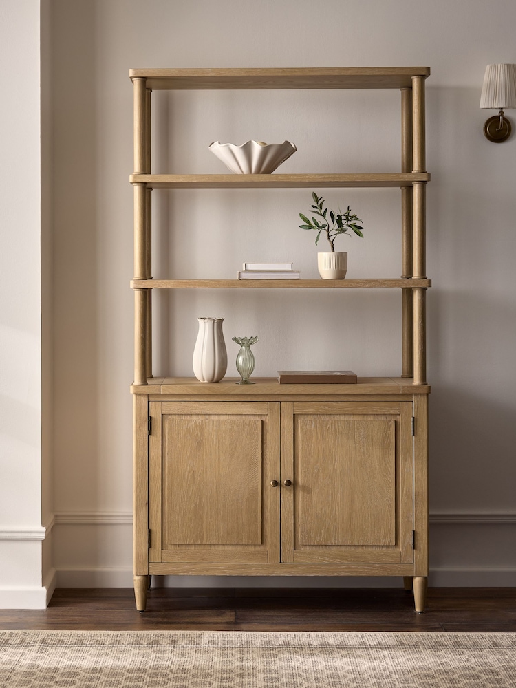 Mid Natural Moreton Oak Veneer Shelf - Image 1 of 8 Mid Natural Moreton Oak Veneer Shelf - Image 1 of 8