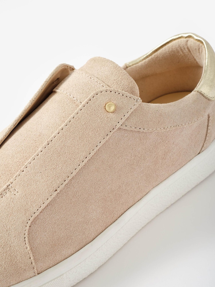 Mint Velvet Natural Indie Suede Slip On Trainers - Image 5 of 5 Mint Velvet Natural Indie Suede Slip On Trainers - Image 5 of 5