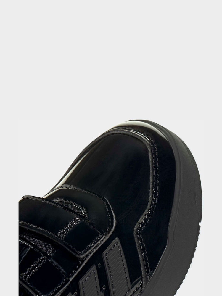 adidas Patent Black Hook and Loop Tensaur Kids Trainers - Image 8 of 8 adidas Patent Black Hook and Loop Tensaur Kids Trainers - Image 8 of 8
