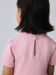 Baker by Ted Baker Ponte Wrap-Over Floral Mesh Tier Dress - Image 6 of 13