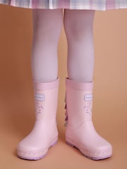 ToeZone Girls Pink Unicorn Waterproof Wellies - Image 4 of 8