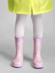 ToeZone Girls Pink Unicorn Waterproof Wellies - Image 5 of 8