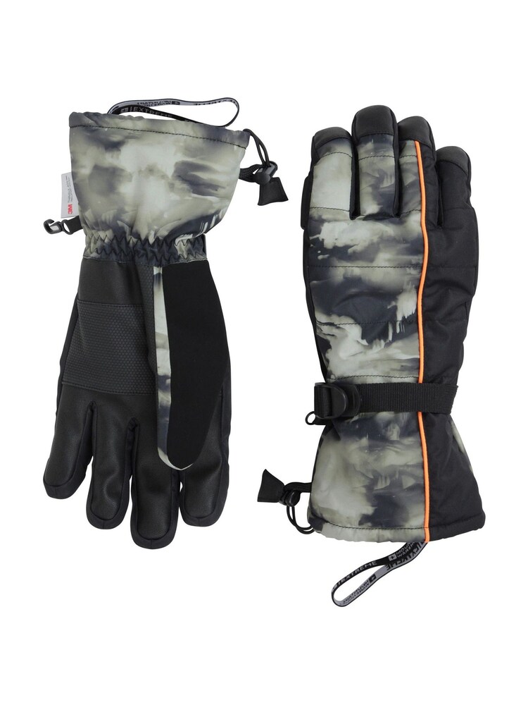 Mountain Warehouse Black Mountain Waterproof Ski Gloves - Image 1 of 5 Mountain Warehouse Black Mountain Waterproof Ski Gloves - Image 1 of 5