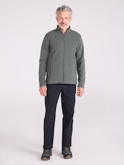 Verde - Mountain Warehouse Raso Full Zip Fleece - Imagen 2 de 9