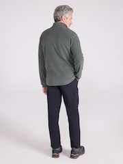 Verde - Mountain Warehouse Raso Full Zip Fleece - Imagen 4 de 9