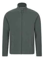 Verde - Mountain Warehouse Raso Full Zip Fleece - Imagen 5 de 9