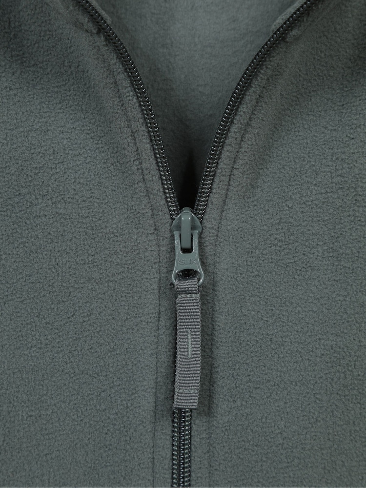 Verde - Mountain Warehouse Raso Full Zip Fleece - Imagen 9 de 9