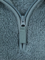 Mountain Warehouse Green Teal Teddy Half-Zip Fleece - Image 10 of 10