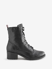 Moda in Pelle Black Chrome Bezzy Lace Up Casual Boots - Image 1 of 5