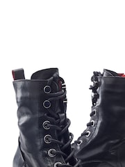 Moda in Pelle Black Chrome Bezzy Lace Up Casual Boots - Image 5 of 5