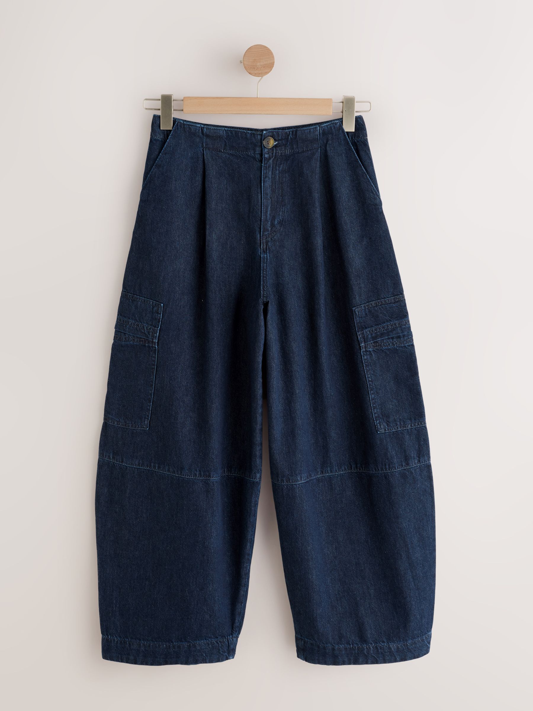 Buy Indigo Blue Balloon Cargo Jeans from the Next UK online shop