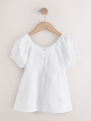 White Short Sleeve Blouse (3-16yrs) - Image 6 of 8