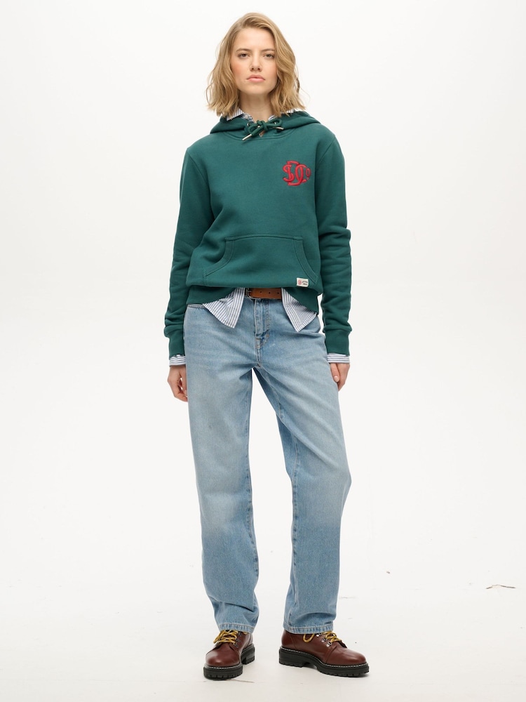 Superdry Green SD&CO Neon Hoodie - Image 5 of 5 Superdry Green SD&CO Neon Hoodie - Image 5 of 5