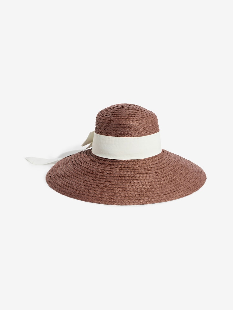 SchokoladenBraun und Cream - Lipsy Hut mit Schleife und Kuppel - Bild 2 von 3