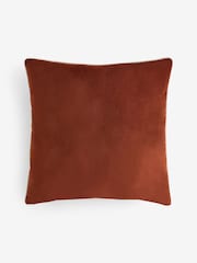 Orange 59 x 59cm Matte Velvet Contrast Pipe Cushion - Image 5 of 5