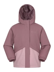 Mountain Warehouse Pink Cyclone Kids Waterproof Padded Jacket - Image 1 of 5