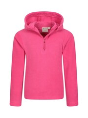 Mountain Warehouse Pink Camber II Kids Fleece Hoodie - Image 1 of 5