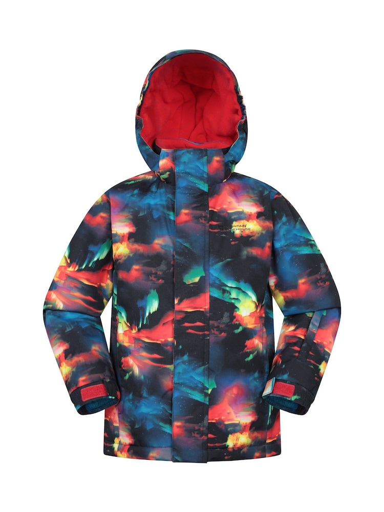 Mountain Warehouse Red Mogal Printed Fleece Lined Snow Ski Jacket - Image 1 of 7 Mountain Warehouse Red Mogal Printed Fleece Lined Snow Ski Jacket - Image 1 of 7