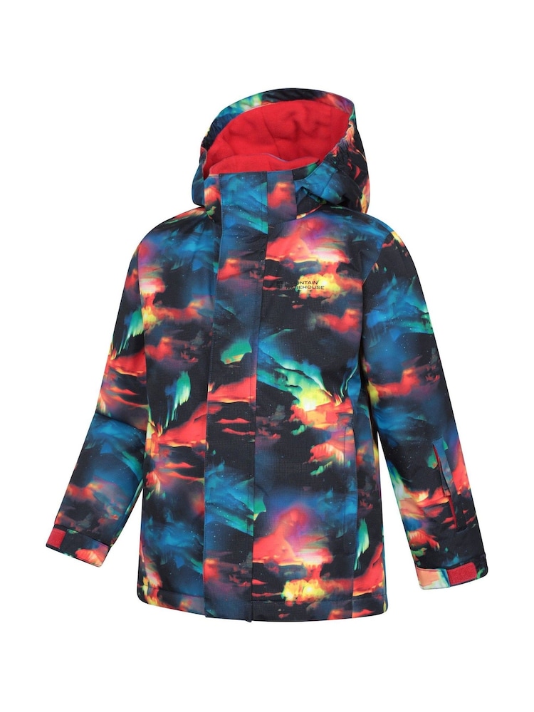 Mountain Warehouse Red Mogal Printed Fleece Lined Snow Ski Jacket - Image 2 of 7 Mountain Warehouse Red Mogal Printed Fleece Lined Snow Ski Jacket - Image 2 of 7
