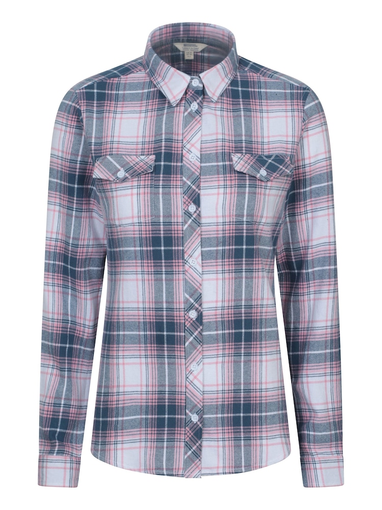 Mountain Warehouse White Willow Brushed Flannel Womens Shirt - Image 1 of 5 Mountain Warehouse White Willow Brushed Flannel Womens Shirt - Image 1 of 5