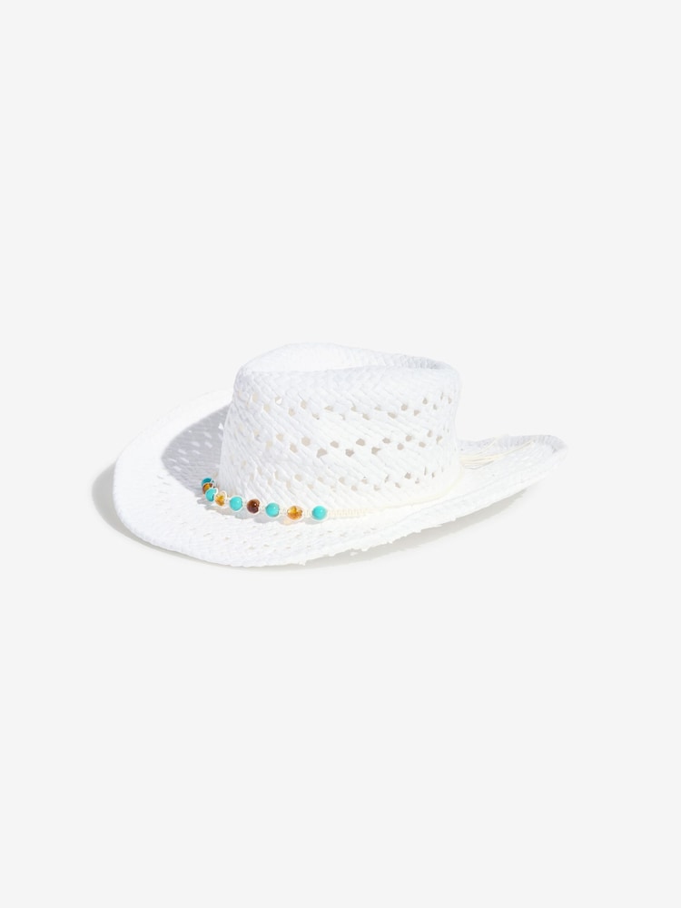 Friends Like These White Western Hat - Image 1 of 3