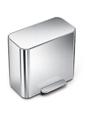 simplehuman Brushed Silver 15l Mini Pedal bin - Image 2 of 8