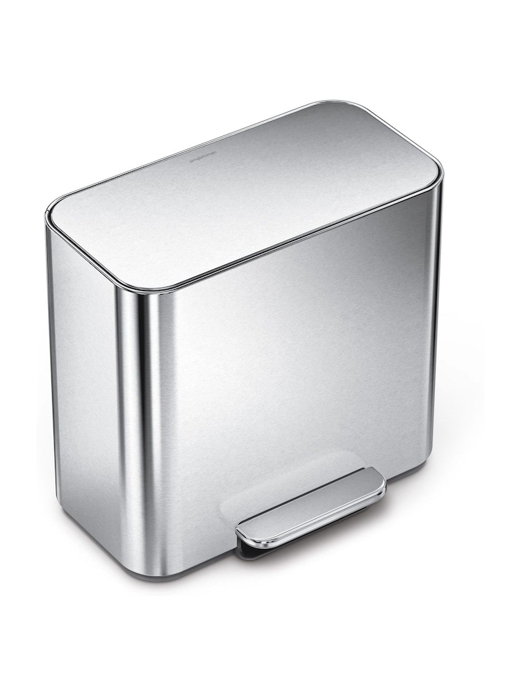 simplehuman Brushed Silver 15l Mini Pedal bin - Image 2 of 8 simplehuman Brushed Silver 15l Mini Pedal bin - Image 2 of 8