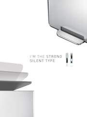 simplehuman Brushed Silver 15l Mini Pedal bin - Image 4 of 8