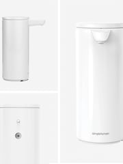 simplehuman White 266ml Rechargeable Sensor Soap Pump Dispenser - Image 3 of 7