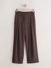 Marron chocolat rayé - Pantalon ample à dos élastique - Image 4 de 6