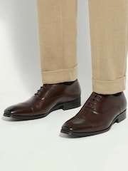 Dune London Brown Solver Oxford Shoes - Image 1 of 6