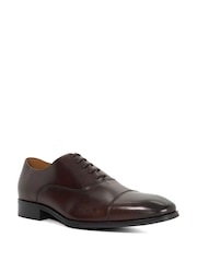 Dune London Brown Solver Oxford Shoes - Image 3 of 6
