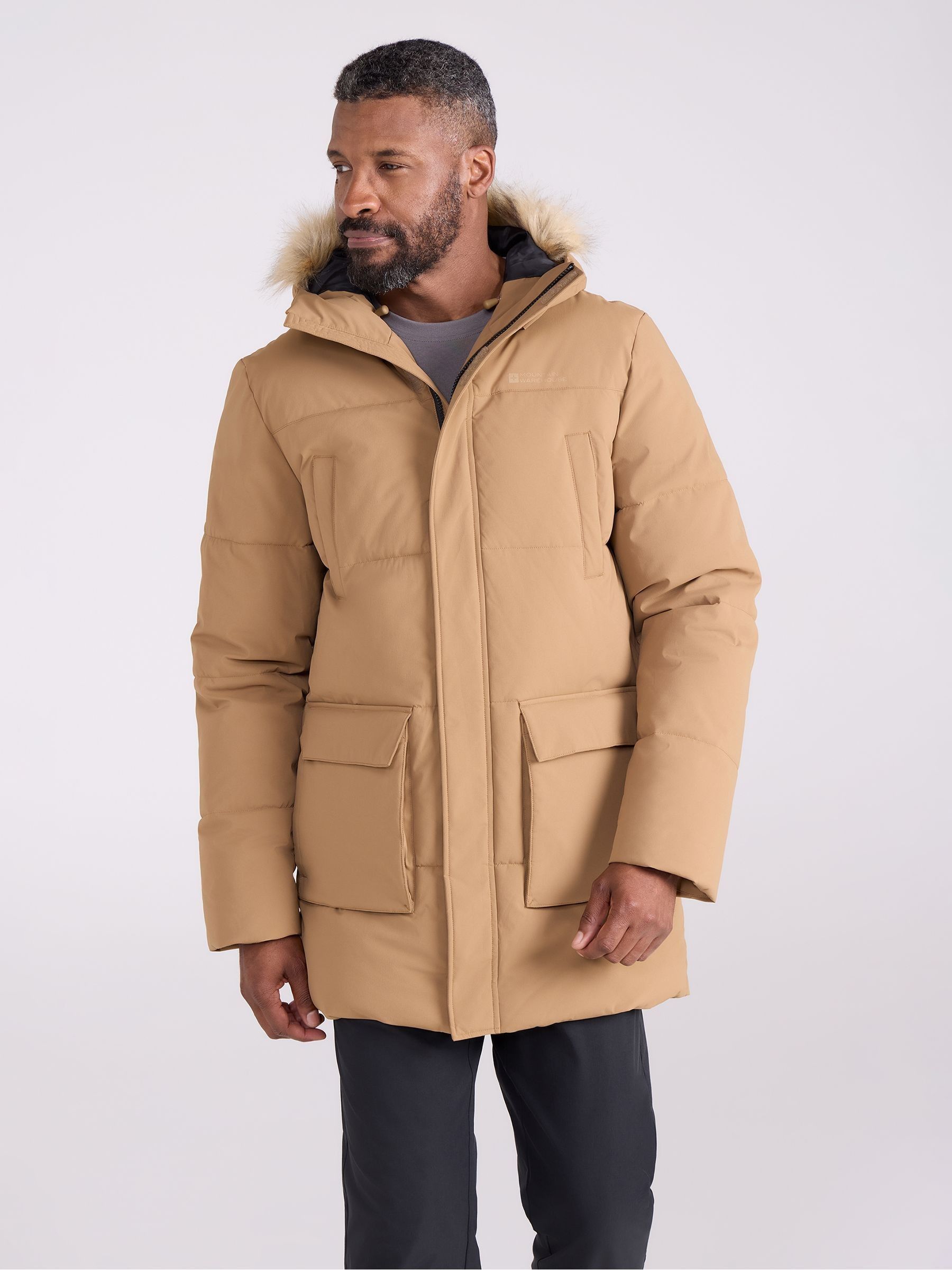 soduk（スドーク）puffy warm coat Buy Mountain Warehouse Natural Fern Mens Water Resistant Padded