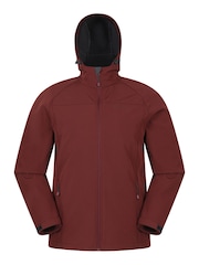 Mountain Warehouse Red Exodus Mens Showerproof Softshell Coat Jacket - Image 5 of 10