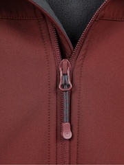 Mountain Warehouse Red Exodus Mens Showerproof Softshell Coat Jacket - Image 9 of 10