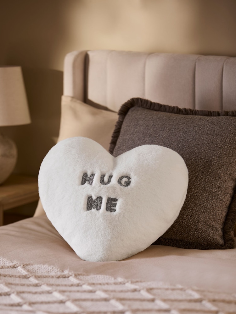 Natural Faux Fur Handwarmer Cushion - Image 2 of 5 Natural Faux Fur Handwarmer Cushion - Image 2 of 5