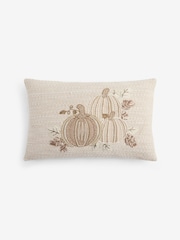 Embroidered Pumpkin Cushion - 圖片 3/4
