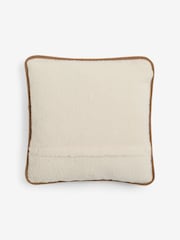 Natural 43 x 43cm Borg Pumpkin Cushion - Image 4 of 4