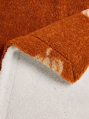 Orange Cosy Borg Pumpkin Fleece Throw - Image 7 of 7