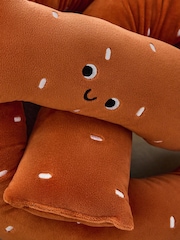 Orange 3D Pretzel Cushion - Image 3 of 4