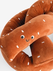 Orange 3D Pretzel Cushion - Image 4 of 4