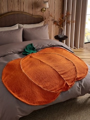 Orange Pumpkin Shaped Throw - Image 1 of 6