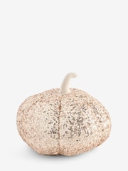 Champagne Gold Autumn Sequin Pumpkin Doorstop - Image 3 of 4
