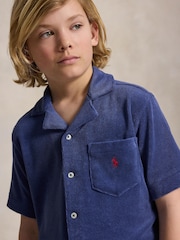 Polo Ralph Lauren Terry Towelling Revere Collar Shirt - Imagen 3 de 5