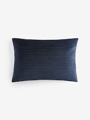 Navy 40 x 59cm Velvet Pleat Cushion - Image 3 of 4