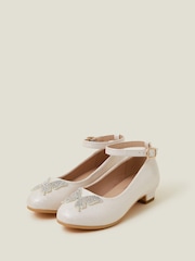 Angels By Accessorize Gold Girls Diamante Butterfly Heels - Image 1 of 2