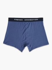 French Connection Blue Luxury Stretch Boxers 3-Pack - Image 2 of 5