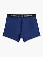 French Connection Blue Luxury Stretch Boxers 3-Pack - Image 3 of 5